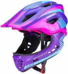 ROCKBROS Gyermek Kerékpáros Sisak - S - Levehető Állvédő - Lila-Pink (TT-32SBPP-S)