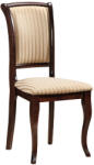 SIGNAL MEBLE MN-SC Klasszikus Csíkos Kárpitozott Szék Diófa Bézs (SIG-MN-SCCOT19)