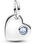 Pandora Moments gravírozható szív Március függő ezüst charm - 794295C03 (794295C03)