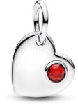 Pandora piros köves függő szív charm - 794295C01 (794295C01)