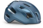 MET E-Mob kerékpáros sisak [fényes tengerkék, 52-56 cm (S)]