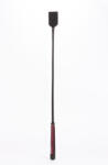  Nylon Stick with Neon Strip and Goat Kid Leather Handle Nubuck Leather Black
