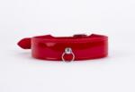 Devil Sticks Patent Leather with Lamb Leather Backing Red