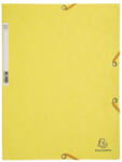Exacompta Gumis mappa karton prespán A/4 Exacompta citromsárga - delfinbuvar