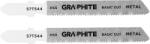 GRAPHITE Dekopírfűrészlap, T-befogó, HCS, 21TPI, 50/76mm, fém, 2db (57T544) - szerszamparadicsom