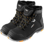 NEO TOOLS Munkavédelmi bakancs S1 SR C1 FO, kompozit orrmerevítő, hőszigetelt nubuk+PE felsőrész, csúszásmentes talp, több méretben (82-177-39)