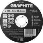 GRAPHITE Vágókorong fémhez, alumínium oxid 125x1, 6x22, 2 INOX 41 A46-T-BF, min. rendelés: 3db (57T103)