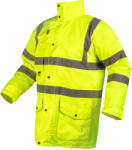 NEO TOOLS Láthatósági munkavédelmi kabát, univerzális 5 az1-ben, szigetelt, sárga, több méretben (81-716-L)