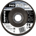 GRAPHITE Csiszolókorong lamellás 125x22, 2mm, P40 inox, fém, fa (58T100)