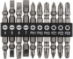 GRAPHITE Csavarhúzó bitkészlet kéthegyű 10db (56T517)