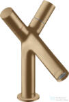 Hansgrohe AXOR STARCK 80 kétkaros mosdó csaptelep automata leeresztővel, szálcsiszolt bronz 10030140 (10030140)
