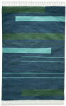 Green Decore Covor reversibil pentru exterior din plastic reciclat Green Decore Marlin, 90 x 150 cm, albastru-închis Covor