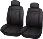 Autolife 2db-os Műbőr üléshuzat - Légzsákos / fekete-piros 80150 (80150_alf)