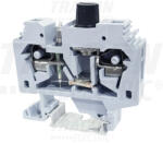 TRACON TSKC6B Biztosítékos ipari sorozatkapocs, rugós, sínre, szürke (TSKC6B)