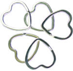 BASI SR 0150 szív formájú kulcskarika (5db) (4026434154665)