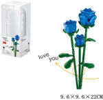 Sluban Flowers - Kék rózsa építőjáték készlet (M38-B1101-11)