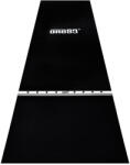 One 80 Dart gumi szőnyeg fa dobóléccel ONE80, 90cm széles, fekete, fehér