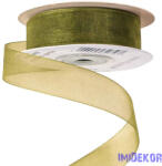  Organza szalag 20mm x 20m - Olivazöld