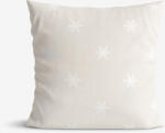 Goldea dekoratív párnahuzat natura - hópelyhek természetes alapon 45 x 45 cm