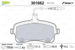 VALEO Set placute frana VALEO 301662 (301662)