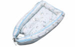 KidsDecor Baby nest ursuletul martinica albastru - culcus bebelus pentru dormit, reversibil, multifunctional 100 x 60 cm