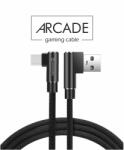 SWISSTEN Cablu de date textil Swissten Arcade USB / USB-C 12 m Negru