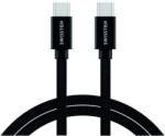 SWISSTEN Cablu de date Swissten textil USB-C / USB-C 20 m Negru