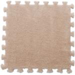 Flippy Set 10 Piese Covor tip Puzzle, Flippy, Spuma EVA, Pufos, 30 x 30 x 1 cm, Crem (teo-128911) Covor