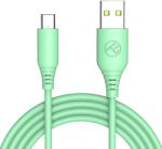 Tellur Cablu silicon Tellur USB to Type-C, 3A, 1m, Verde (TLL155401)
