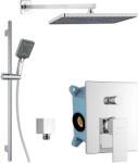 kielle Arkas I - Set de duș cu baterie încastrată, pentru 2 consumatori, cu accesorii și corp montare, crom 20611SP10 (20611SP10)