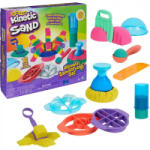 Spin Master Kinetic Sand - Színes kinetikus homok szett 10 eszközzel (6067345) - morzsajatekbolt
