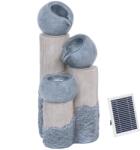 hillvert Napelemes szökőkút - 3 edény oszlopokon - LED világítás (HT-SF-105)