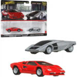 Mattel Hot Wheels Premium Lamborghini Countach LP5000 QV és Lancia Stratos Zero kisautók (JBL02) - jatekbirodalom