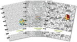 Adoc Caiet A5+, 72 file - 90g/mp, coperta carton embosat - free to colour, AURORA Adoc Crea - matematica (CR55.305)