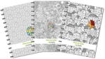 Adoc Caiet A4, 72 file - 90g/mp, coperta carton embosat - free to colour, AURORA Adoc Crea - matematica (CR55.605)