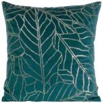 Eurofirany Blink32 bársony párnahuzat Sötét türkiz/világos arany 45x45 cm (391531)