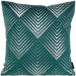 Eurofirany Dekoratív párnahuzat BLINK-36 45x45 Eurofirany sötét türkiz / ezüst