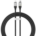Baseus coolplay adatkábel, type-c - lightning, 20w, gyorstöltő, 100cm, törésgátló, fekete (CAKW000001)