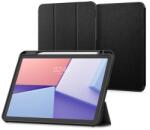 Spigen Dux Ducis Unid Tok Álló, Textil Hatású (Aktív Flip, Oldalra Nyíló, Trifold, Asztali Tartó, Ceruza Tartó) Rózsaszín Apple iPad Air 13 (2024)