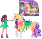 Spin Master Spin Master Unicorn Academy - Ava and Unicorn Leaf, toy figure with real mane and tail and brush (6072678) Figurina