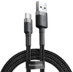 Baseus Cafule Adatkábel USB-Type-C, 2A, PD Gyorstöltő 3.0, 300 cm, Cipőfűző Fekete/Szürke