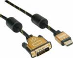 Roline Cablu HDMI la DVI Roline 24+1 pini T-T GOLD 2m (11.04.5891-10)