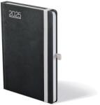 TOPTIMER Kalendart Nero 2026 N021 A5 agenda de zi cu zi negru-gri 26T021N-005 (27T021N-005)