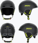 Briko Скиорска каска Briko Aran matt shark grey/light grey/electric lime