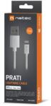 NATEC Cablu de date Natec by Genesis Prati, USB-A - Lightning, 1 m, White (NKA-2148)