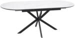 SIGNAL MEBLE Gaston Ceramic 140 Bővíthető Kerámia Étkezőasztal Mattfehér/Mattfekete (SIG-GASTONBC140)