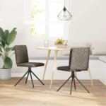 vidaXL étkezőszék sötétszürke műszarvasbőrből készült étkezőszék (4101280) (4101280)