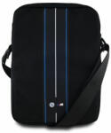 BMW BMTB10COMPVSKL Nylon Blue Stripe Univerzális Tablet Táska 10" - Fekete