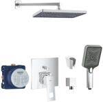 SANITINO - Zuhanyszett csapteleppel és Grohe rejtett testtel, kielle kiegészítőkkel, króm SANI21GKK018 (SANI21GKK018)