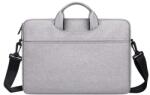 DEVIA Justyle Kézitáska Álló Laptop/Notebook/Tablet (Univerzális, Textil, Kézpánt, 13-14, 2" Méret) Sötétszürke